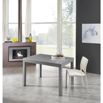 Table extensible avec plateau en verre trempé gris 120/175/230/290/350x75h cm