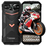 DOOGEE V MAX PRO 5G Smartphone 22000mAh 32GB+512GB Android 14 Rugged Phone NFC