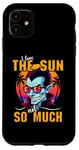 iPhone 11 I Love The Sun Funny Vampire Sunglasses Tropical Sunset Vibe Case