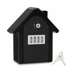 Noir)Boite a Cle Securisee Mural Boite a Clé avec Code Numérique & Clés d'urgence, Grand Key Safe Box Format xl Coffre a Clef Extérieur pour Maison,