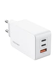 TECKNET 65W Chargeur USB C GaN Tech avec 3 en 1, Chargeur Rapide Compatible avec iPhone 15 Pro Max/Pro/14/13/iPad Pro/Air/MacBook Pro/Air, Galaxy S24/Ultra/Plus/S23, etc