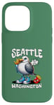 Coque pour iPhone 14 Pro Max Seattle Washington Seagull French Fries Souvenir drôle