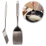 STAINLESS STEEL TURNER Solid Fish Slice Spatula Kitchen Cooking Tools Utensil UK