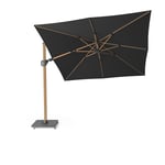 Platinum Sun & Shade Challenger T² parasol Teaklook/faded black exkl. parasolfod 3 x 3 m