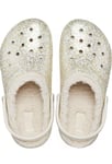 CROCS Lined Classic Clog in Glitter Gold White Lining BNWT Kids Size UK 7 Infant