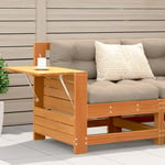 Vidaxl Canapé De Jardin Accoudoir Avec Table D'appoint Bois Massif Pin