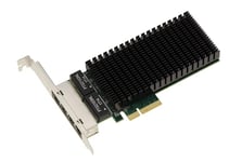 KALEA-INFORMATIQUE Carte contrôleur réseau PCIe 4 Ports RJ45 GIGABIT ethernet avec chipset Intel I210AT. avec Fonction PXE WOL, équerres Low et High Profile