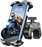 CIRYCASE Bike Phone Holder with [Heavy-Duty Clamp], [All-Around Secure] Motorbike Phone Holder for Bike Motorcycle Bicycle Handlebar, [1s Put & Take] Bike Phone Mount Compatible with 4.7"-6.8" Phones