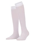 FALKE Women's Dot 15 DEN W KH Sheer Patterned 1 Pair Knee-High Socks, White (White 2209), 2.5-5