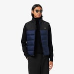 Lacoste Doudoune sans manche déperlante Taille 50 - M Bleu Marine/noir