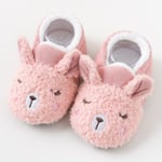 Baby Cartoon Bear Coral Fleece Elastic Sole Toddler Shoes P 15cm