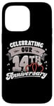 iPhone 14 Pro Max 14th Wedding Anniversary Celebrating 14 Years Matching Gift Case