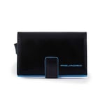 Fashion Card Holder PIQUADRO Blue Square Black Leather - PP5649B2BLR-N