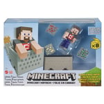 Minecraft Minecart Mayhem Playset Steve Figure & Accessories Ages 6+