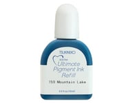 Tsukineko Ultimate Pigment Inker 15 ML – Bleu, Mountain Lake – Accessoires Encrleur pour tampons encreurs VersaColor