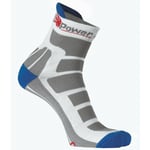 Chaussettes mis basses Coolmax blanc gris wind (Pack de 3) s - Blanc / Gris - U-power