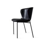 Friends & Founders - Pipe Chair, Black Legs - Leather Cat. 5 Dakar 0842 - Ruokapöydän tuolit - Ida Linea Hildebrand - Musta - Nahka/Metalli