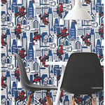 ROOMMATES Spider-Man Blue Self Adhesive Wallpaper RMK12459RL