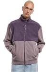 Urban Classics Tb7016-colour Block Polar Fleece Jacket Vestes légères, Purplenight/Fadedpurple, 3XL Homme