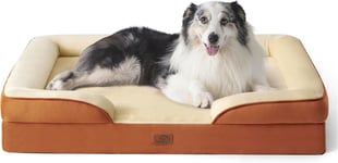 Bedsure Extra Large Dog Sofa Bed - Washable Orthopedic Dog Beds and Couch with