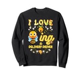 I Love Beeing A Delivery Driver Bee Lover Job Profession Sweatshirt