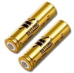 18650 Batteri 4,2 V 2800 mAh Litiumbatteri 2-Pack