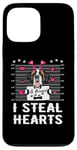 iPhone 13 Pro Max I Steal Hearts Valentine St Bernard Dog Funny Valentines Day Case