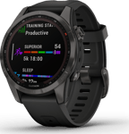 Garmin Garmin Fenix 7S Sapphire Solar Carbon Grey/Black 42 mm, w/Black Band