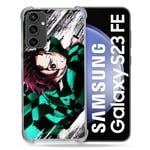 Cokitec Coque Renforcée pour Samsung Galaxy S23 FE Manga Demon Slayer Tanjiro