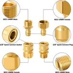 Pakkaa M22 14mm - 3/8" pikairrotettava painepesurin sovitin 3/8" pikaliittimeen painepesurin pistooliin, letkuun, pumppuun 5000 PSI