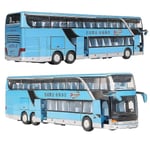 1/50 Setra Lyxig Buss Leksak Bil Diecast Miniatyrmodell Dra Tillbaka Ljud & Ljus Pedagogisk Samling Present Till Pojke Barn Double-decker Bus1