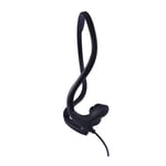 WE Écouteurs Sport Filaire avec Micro Bouton ON/OFF, ecouteur Intra-Auriculaire Légers avec microphone, Arceau Tour de Cou, Parfait pour Running Jogging Gym - Noir - Neuf