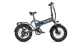 Velo electrique pliant compact 20  storm bleu diablo bikes