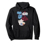 Star Wars Thrawn Colored Silhouette Poster Pullover Hoodie