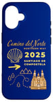 Coque pour iPhone 16 Camino Del Norte 2025 Saint-Jacques-de-Compostelle