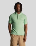 Lyle & Scott Mens Embroidered Polo Shirt in Green Cotton - Size X-Small