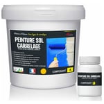 Peinture carrelage sol - Résine pour recouvrir faïence et carreaux - arcapoxy sol carrelage - 2.5 kg (jusqu'à 12.5 m² en 2 couches) Jaune