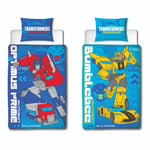 Transformers Single Duvet Childrens Optimus Prime Bumblebee Bedding Set Blue