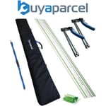 Festool 1.4m Guide Rail FS1400/2-KP +S-KP/30 Adhesive Pad + BP Bag + Quick Clamp