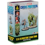 ATOMIC MASS GAMES | Marvel Crisis Protocol: Elsa Bloodstone & Man-Thing | Miniatures Board Game | Ages 14+ | 2 Players | 90+ Minutes Playing Time