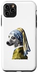 Coque pour iPhone 11 Pro Max Chien avec une perle boucle d'oreille chemise chien drôle