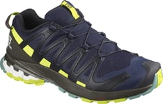 SALOMON Men's XA PRO 3D v8 Trail Running Shoe, Quarry/Black/Lime Punch