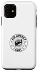 Coque pour iPhone 11 Joueuse de Air Hockey Fille Air Hockey