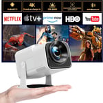 Videoprojecteur,Mini Projecteur Full HD 1080P Supporte 4K,Videoprojecteur Portable Rotation à 270°,Mini videoprojecteur avecavec Android 11.0,WiFi6 BT5.2,Auto Keystone,Compatible USB/HDMI