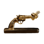 Non Violence Knotted Gun mini 7 cm Bronze