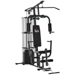 Multigym med Vikter, Lat Pull-Down & Leg Curl