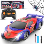 Voiture Télécommandée, 1/18 Voiture RC Drift Car 15km/h 2.4Ghz Voiture Radiocommandée Rechargeable Voiture de Course Véhicule Jouet Enfant Jeu Intérieur Extérieur Cadeau Garcon Fille 3 4 5 6 7 8 9 Ans