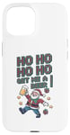 iPhone 15 Ho Ho Ho! Get Me A Beer! 8-bit Santa Christmas Festive Beer Case