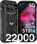 DOOGEE V MAX Pro Rugged Smartphone 5G, 32GB RAM+512GB ROM, 22000mAh 33W, Android