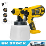 Spray Gun Cordless Fence Wall Paint Sprayer Electric HVLP For DeWalt 18V XR Set